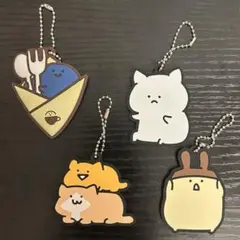 お文具といっしょ ガチャガチャ ラバキー4種