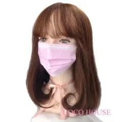 ★ゆるカール★セミロング★ピンクべージュ★ウィッグ コスプレ ハロウィン
