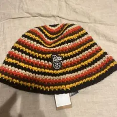 新品未使用　stussy patta コラボ　ニットバケハ STUSSY 新品 ステューシー x パタ PATTA BUCKET HAT STRIPED