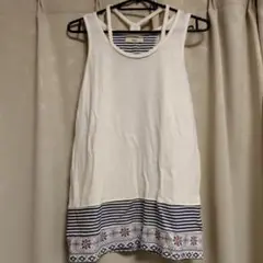 首紐付きタンクトップ M
