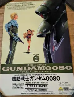 機動戦士ガンダム0080 ポスター 3枚 ＆逆襲のシャア　ポスターセット
