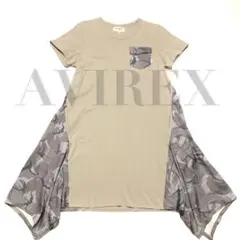 ✨美品✨AVIREX アヴィレックス　カモフラージュポケット Tシャツワンピース