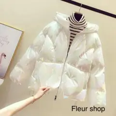 ショートダウン ダウン アウター オーロラカラー 派手 可愛い 秋冬コーデ 新品