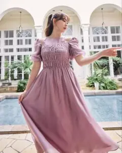 herlipto Venus Cut-Out Ruched Dress