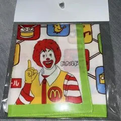 未使用　マクドナルド　しりとりハンカチ　ドナルドクラブ月間賞