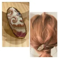 No.87 インド刺繍 ヘアピン スリーピン ぱっちんどめ ヘアアクセサリー