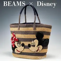 【BEAMS限定】ミッキーシェイプショルダーカゴバッグ【新品未使用】 BEAMS限定】ミッキーシェイプショルダーカゴバッグ【新品未使用