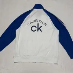 Calvin Klein ジップアップジャケット ホワイト/ブルー
