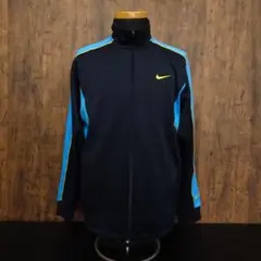 00s- NIKE ナイキ トラックジャケット 袖ライン 刺繍ロゴ ジャージ