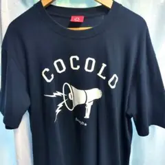 COCOLO BLAND 拡声器　メガホン　Tシャツ ネイビー　レゲエ