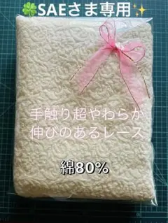 レース生地 レース　ストレッチ　オフホワイト
