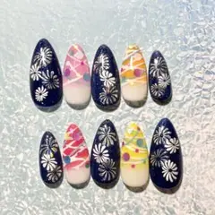 ★ネイルチップ現品★夏／花火／水風船柄