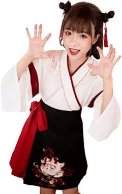 コスプレ 浴衣 巫女 中国 中華 和風 狐 かんざし 夏祭り