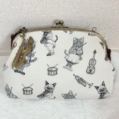 新品未使用 Ringoミュージックキャットがま口ミニショルダー