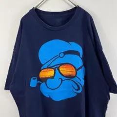 USA古着 popeye ポパイ Tシャツ ネイビー