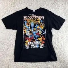【BLOODYWOOD 】ツアー　Tシャツ　Mサイズ ブラック BLOODYWOOD グラフィックTシャツ ブラック - メルカリ