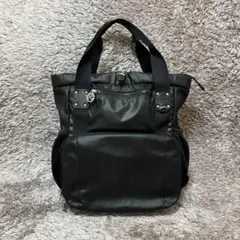 美品 訳あり カナナプロジェクト ピクニックリック 黒 2WAY 多機能 トート
