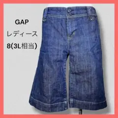 ギャップ GAP ♡美品 デニム 綿 【3L】 ハーフ パンツ ブルー