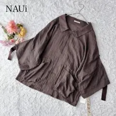 【L】NAUi フィーノライズ　新品タグ付き　ジャケット　ジップアップ　ゆったり