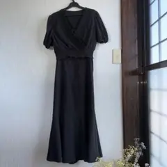 earth ワンピース　黒　フリーサイズ