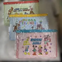 ディズニーキャラクター ポーチ 3個セット