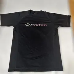 phitenTシャツ　ブラック　 　　　　　ロゴ　シルバー