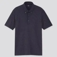 UNIQLOユニクロ　エアリズムカノコポロシャツ（ドット・半袖）L