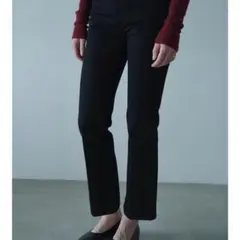 CLANE CENTER PRESS STRAIGHT DENIM black