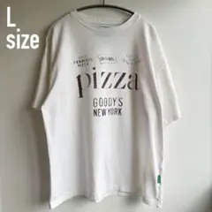 The Phantom Pizza ピザデザイン Tシャツ ホワイト Lサイズ