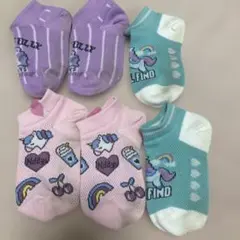 ユニコーンデザイン キッズ靴下 3足セット