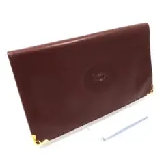カルティエ Cartier お札入れ エンジ 名刺入れ カードケース 匿名配送