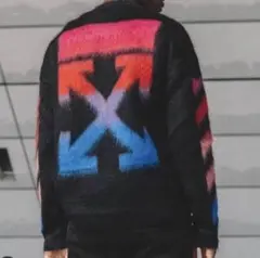【極美品】OFF-WHITE モヘアニットセーター Mサイズ