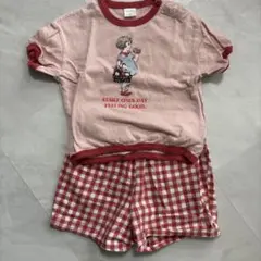 futafutaセットアップ　イラスト付きTシャツとショートパンツセット