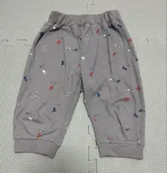 ハーフパンツ　110センチ　カーキ　恐竜柄