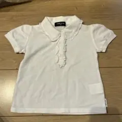 COMME CA ISM ホワイト ポロシャツ 90