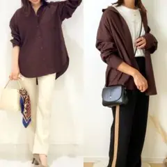 秋先取り オーバーシャツ 長袖シャツ Sサイズ GU