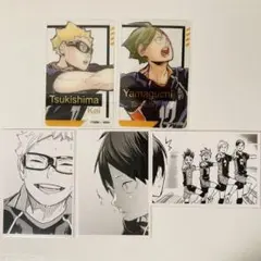 ハイキュー　月島蛍　山口忠　ファンパーク　クリアカード・フォトカード