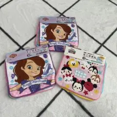 ミニタオル　３枚組　ソフィア　ツムツム　ディズニー