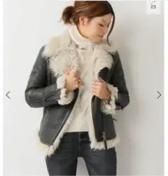 sale③ 【美品】DEUXIEME RIDERS ジャケット 黒 羊革