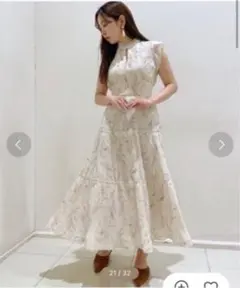 snidel ティアードプリーツワンピース
