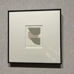 黒木周　版画　P.work NO.3 青色 1992年 レトロ　サインあり 黒木周 版画 P.work NO.3 青色 1992年 レトロ サインあり 版画