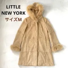 【極美品】★リトルニューヨーク リアルファーコート ラビットフォックス ベージュ