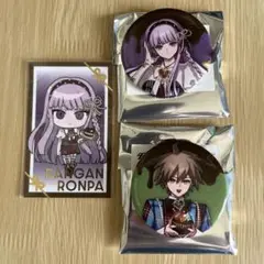 ダンガンロンパ 苗木　霧切　缶バッジ＆フォトカードセット　まねきねこ　コラボ