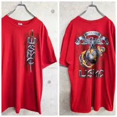 GILDAN USMC（海兵隊） 赤 Tシャツ XL