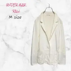 UNDER BAR RAW ジャケット ホワイト Mサイズ テーラード 送料無料
