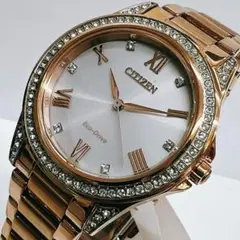 【新品】CITIZEN/シチズン エコドライブ スワロフスキー レディース腕時計