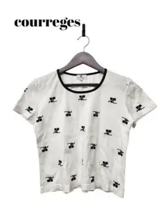 79687　courreges　ロゴ　Tシャツ