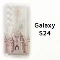 Galaxy S24 ケース クリア 透明 お城