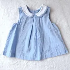 【美品】jacadi ジャカディ ブラウス ノースリーブ チュニック 80cm