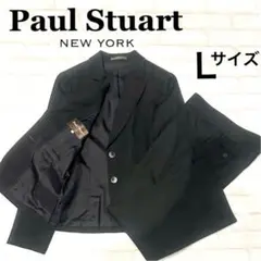 ✨美品✨Paul Stuart ポールスチュアート パンツスーツ　綿100 黒Ｌ 2025年最新】PaulStuart レディース ビジネス パンツスーツ上下